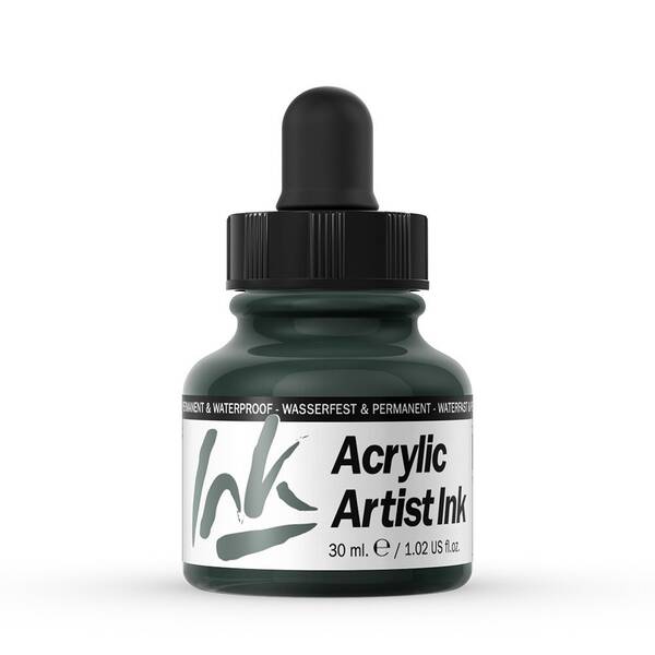 Vallejo Acrylic Artist Ink Sıvı Akrilik 30ml Dark Green - 2