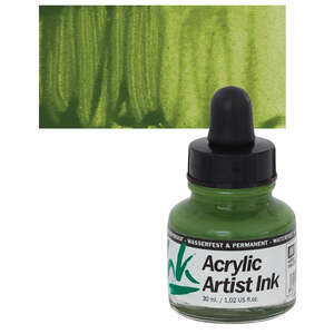 Vallejo - Vallejo Acrylic Artist Ink Sıvı Akrilik 30ml Green