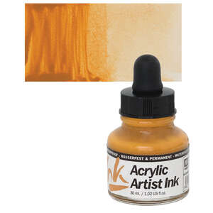Vallejo Acrylic Artist Ink Sıvı Akrilik 30ml Indian Yellow - Thumbnail