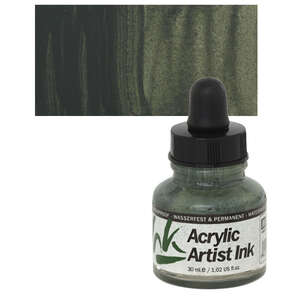 Vallejo Acrylic Artist Ink Sıvı Akrilik 30ml Olive Green - 1