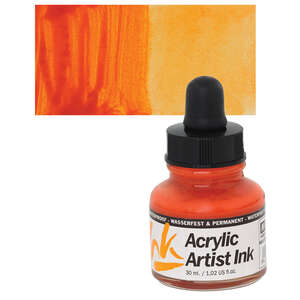 Vallejo - Vallejo Acrylic Artist Ink Sıvı Akrilik 30ml Orange