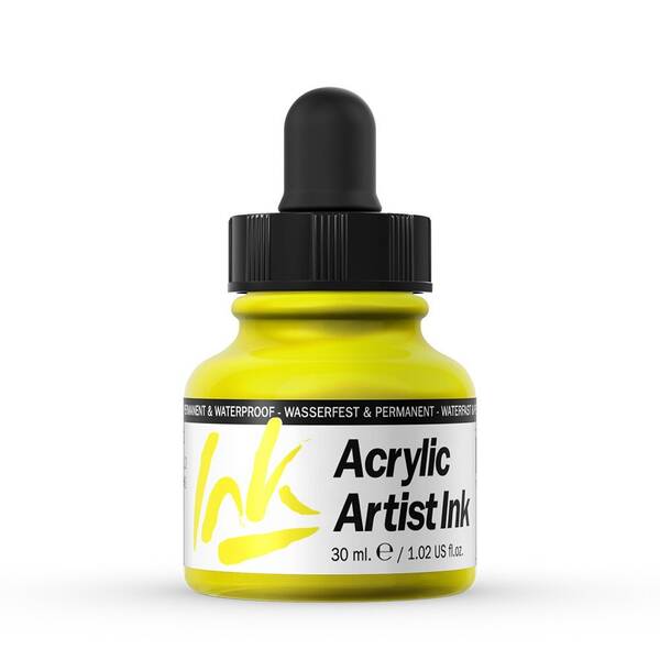 Vallejo Acrylic Artist Ink Sıvı Akrilik 30ml Primary Yellow