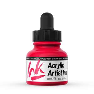 Vallejo Acrylic Artist Ink Sıvı Akrilik 30ml Red - Thumbnail
