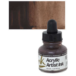 Vallejo Acrylic Artist Ink Sıvı Akrilik 30ml Sepia - 1