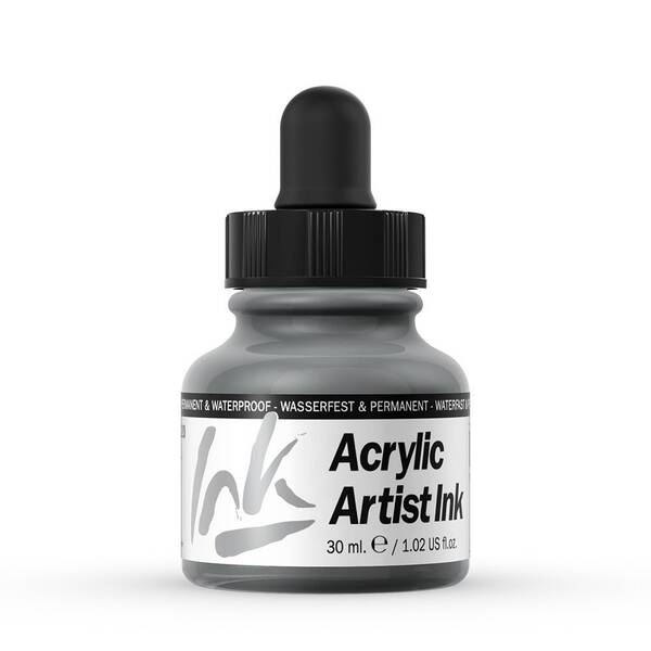 Vallejo Acrylic Artist Ink Sıvı Akrilik 30ml Silver - 1