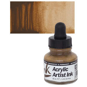 Vallejo Acrylic Artist Ink Sıvı Akrilik 30ml Umber - Thumbnail