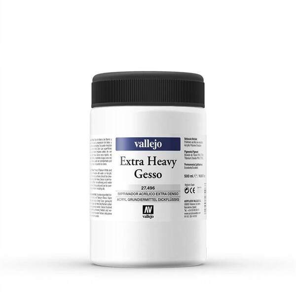 Vallejo Akrilik Artist Extra Heavy Gesso 496-500Ml - 1