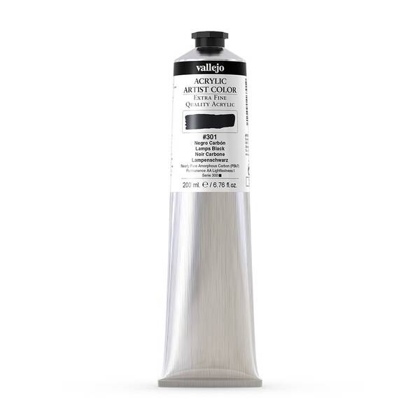 Vallejo Artist Akrilik Boya 200Ml Seri 1 301 Lamp Black - 3