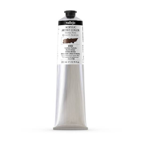 Vallejo Artist Akrilik Boya 200Ml Seri 1 302 Burnt Umber - 3