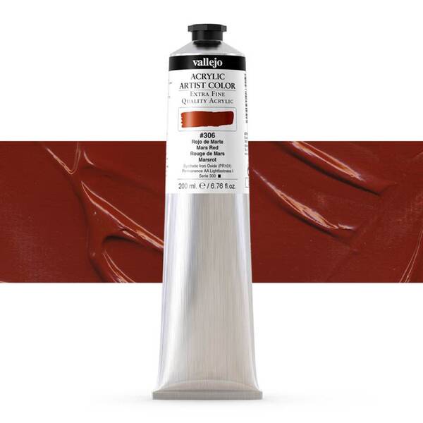 Vallejo Artist Akrilik Boya 200Ml Seri 1 306 Mars Red - 1
