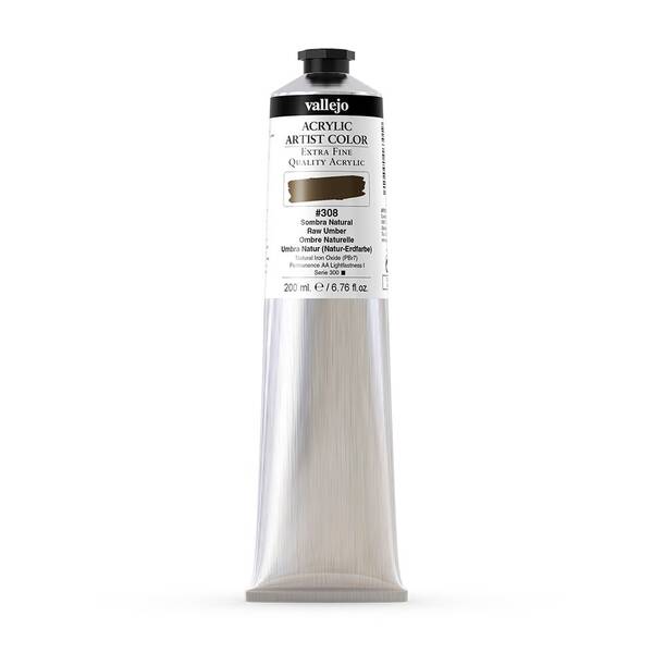 Vallejo Artist Akrilik Boya 200Ml Seri 1 308 Raw Umber - 3