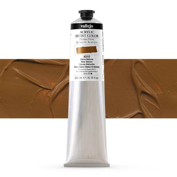 Vallejo Artist Akrilik Boya 200Ml Seri 1 310 Raw Sienna - 1