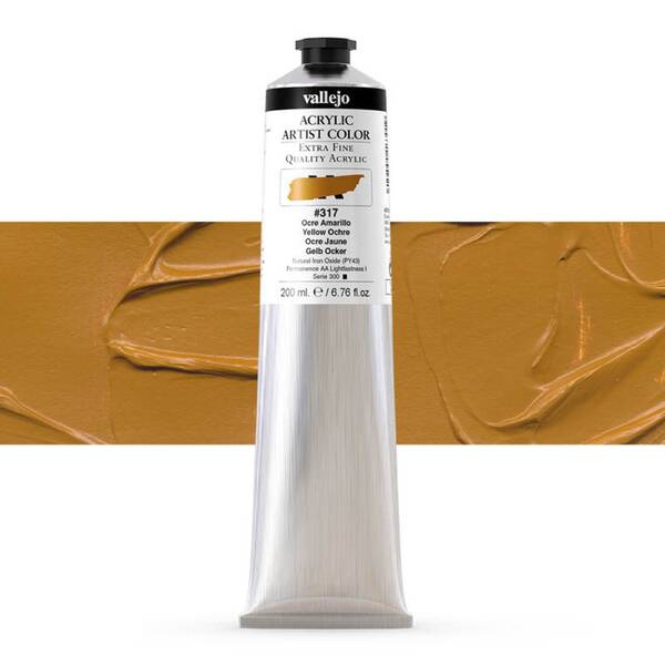 Vallejo Artist Akrilik Boya 200Ml Seri 1 317 Yellow Ochre - 1