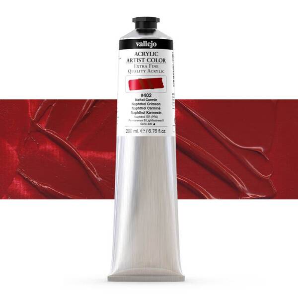 Vallejo Artist Akrilik Boya 200Ml Seri 2 402 Naphthol Crimson - 1
