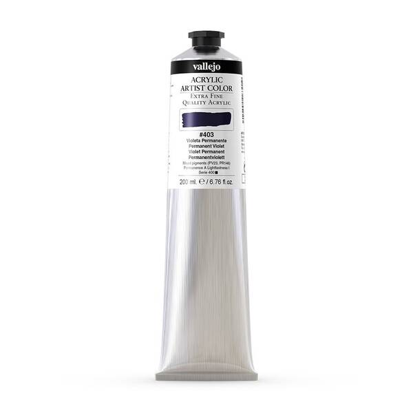Vallejo Artist Akrilik Boya 200Ml Seri 2 403 Permanent Violet - 3