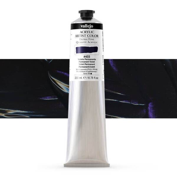 Vallejo Artist Akrilik Boya 200Ml Seri 2 403 Permanent Violet - 1