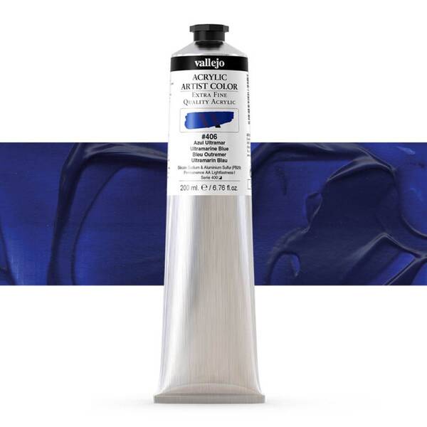 Vallejo Artist Akrilik Boya 200Ml Seri 2 406 Ultramarine Blue - 1