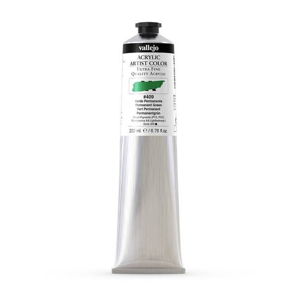Vallejo Artist Akrilik Boya 200Ml Seri 2 409 Permanent Green - 3