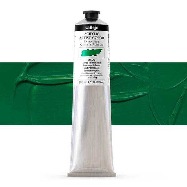 Vallejo Artist Akrilik Boya 200Ml Seri 2 409 Permanent Green - 1