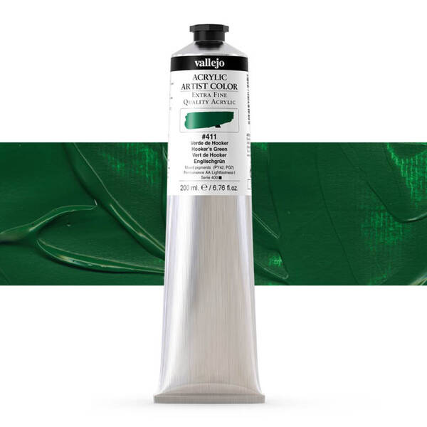 Vallejo Artist Akrilik Boya 200Ml Seri 2 411 Hooker's Green - 1