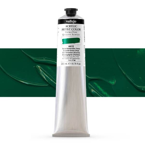 Vallejo Artist Akrilik Boya 200Ml Seri 2 415 Emerald Green Hue - 1
