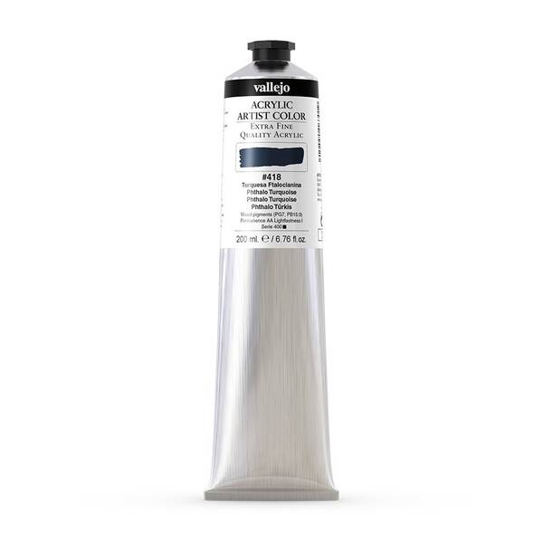 Vallejo Artist Akrilik Boya 200Ml Seri 2 418 Phthalo Turquoise - 3