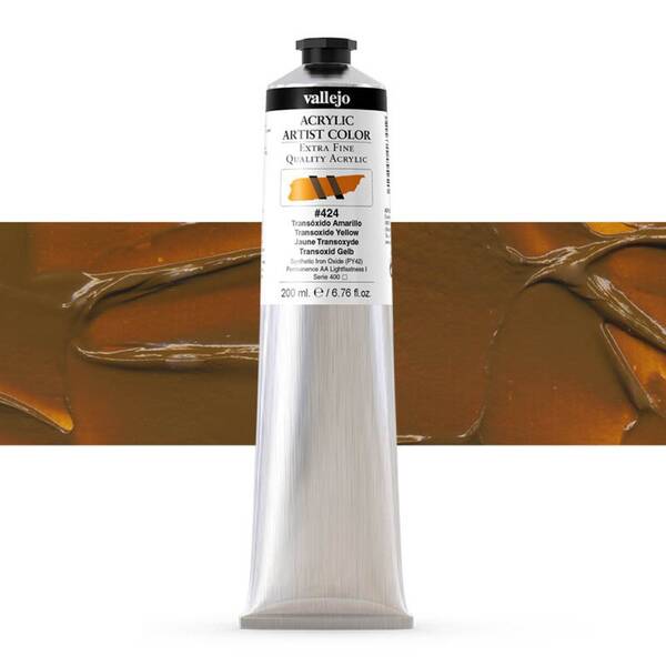 Vallejo Artist Akrilik Boya 200Ml Seri 2 424 Transoxide Yellow - 1
