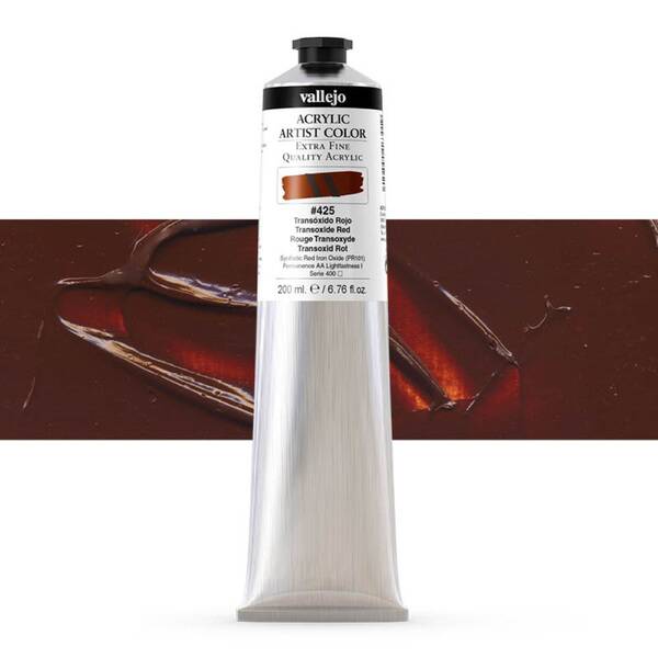 Vallejo Artist Akrilik Boya 200Ml Seri 2 425 Transoxide Red - 1