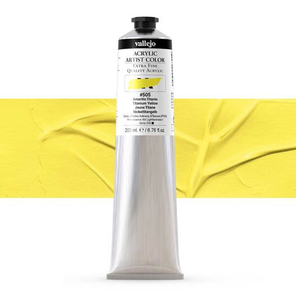 Vallejo Artist Akrilik Boya 200Ml Seri 3 505 Titanium Yellow - 1