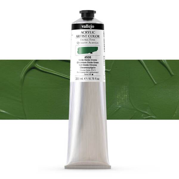Vallejo Artist Akrilik Boya 200Ml Seri 3 508 Chromium Oxide Green - 1