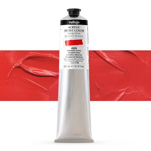 Vallejo Artist Akrilik Boya 200Ml Seri 3 509 Vermillion Hue - 1