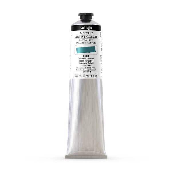 Vallejo Artist Akrilik Boya 200Ml Seri 4 604 Cobalt Turquise - 3