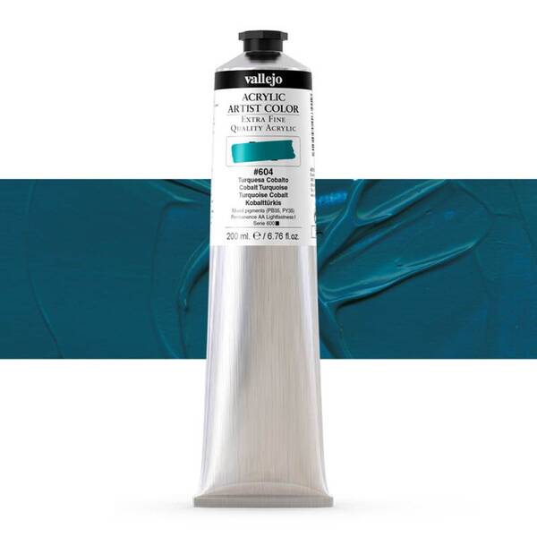Vallejo Artist Akrilik Boya 200Ml Seri 4 604 Cobalt Turquise - 1