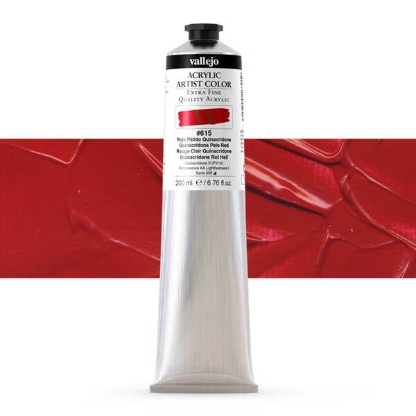 Vallejo Artist Akrilik Boya 200Ml Seri 4 615 Quinacridone Pale Red - 1