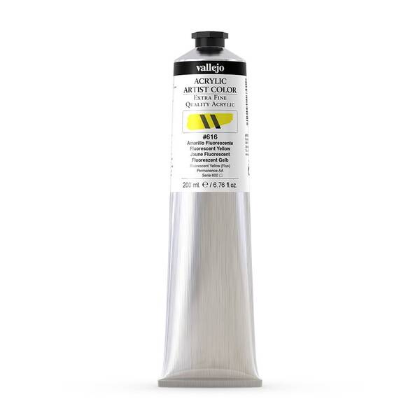 Vallejo Artist Akrilik Boya 200Ml Seri 4 616 Fluorescent Yellow - 3