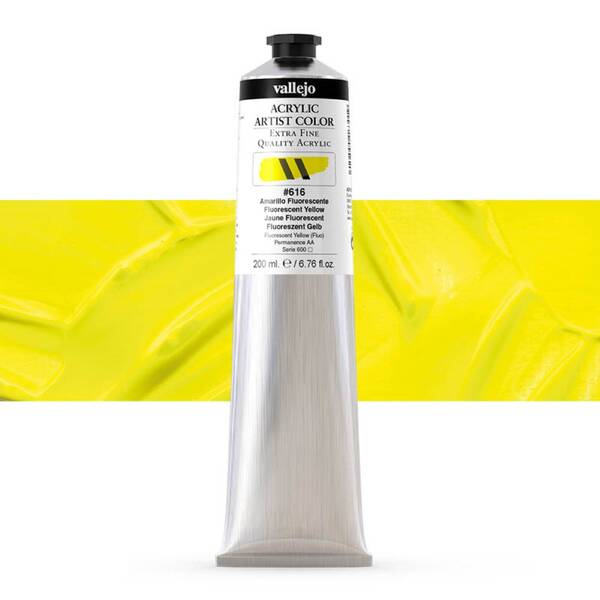 Vallejo Artist Akrilik Boya 200Ml Seri 4 616 Fluorescent Yellow - 1
