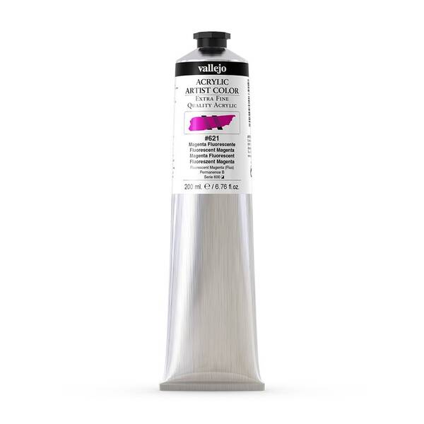Vallejo Artist Akrilik Boya 200Ml Seri 4 621 Fluorescent Magenta - 3