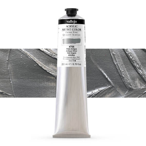 Vallejo Artist Akrilik Boya 200Ml Seri 5 706 Antique Silver - 1