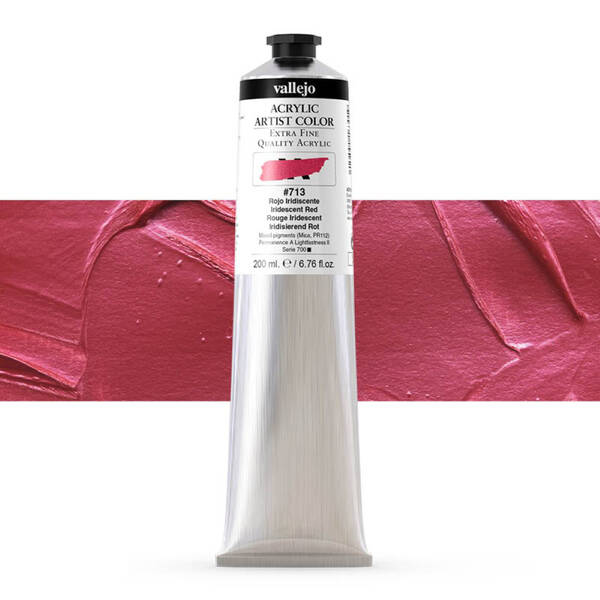 Vallejo Artist Akrilik Boya 200Ml Seri 5 713 Iridescent Red - 1