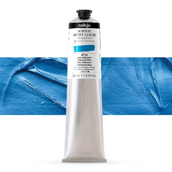 Vallejo Artist Akrilik Boya 200Ml Seri 5 714 Iridescent Blue - 1