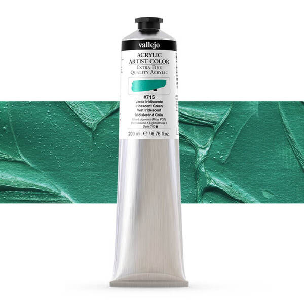 Vallejo Artist Akrilik Boya 200Ml Seri 5 715 Iridescent Green - 1