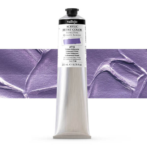 Vallejo Artist Akrilik Boya 200Ml Seri 5 716 Iridescent Violet - 1