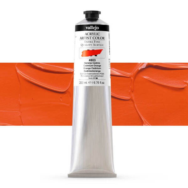 Vallejo Artist Akrilik Boya 200Ml Seri 6 803 Cadmium Orange - 1