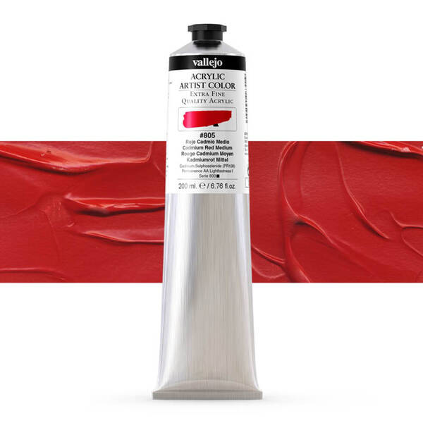 Vallejo Artist Akrilik Boya 200Ml Seri 6 805 Cadmium Red Medium - 1