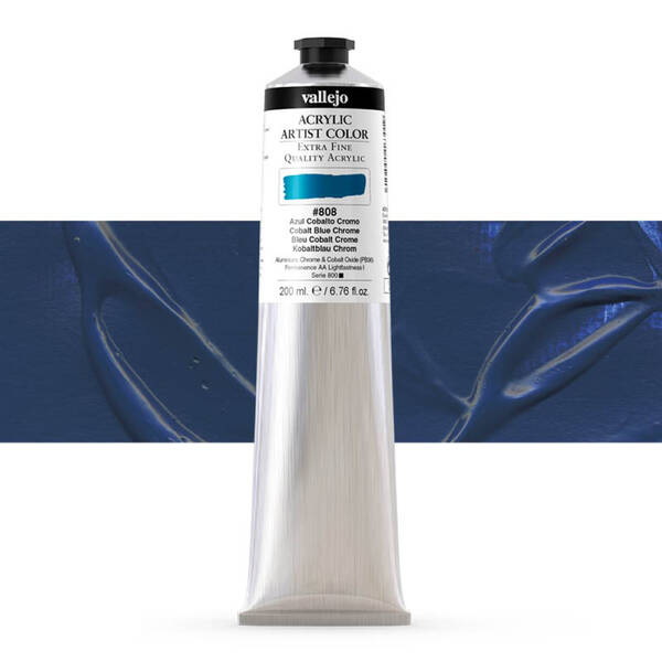 Vallejo Artist Akrilik Boya 200Ml Seri 6 808 Cobalt Blue Chrome - 1