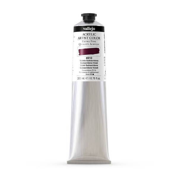 Vallejo Artist Akrilik Boya 200Ml Seri 6 810 Quinacridone Violet - 3