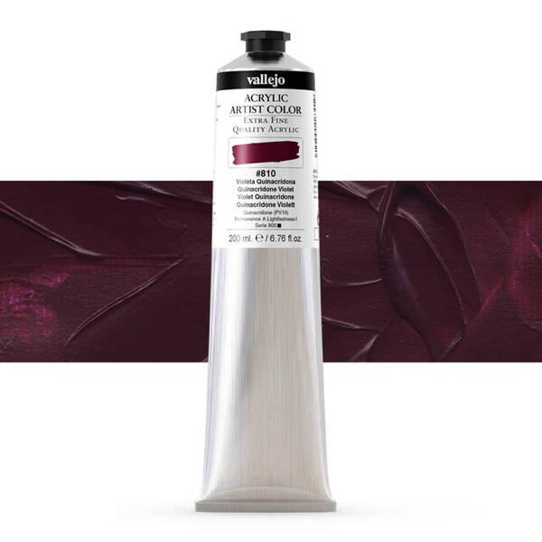 Vallejo Artist Akrilik Boya 200Ml Seri 6 810 Quinacridone Violet - 1