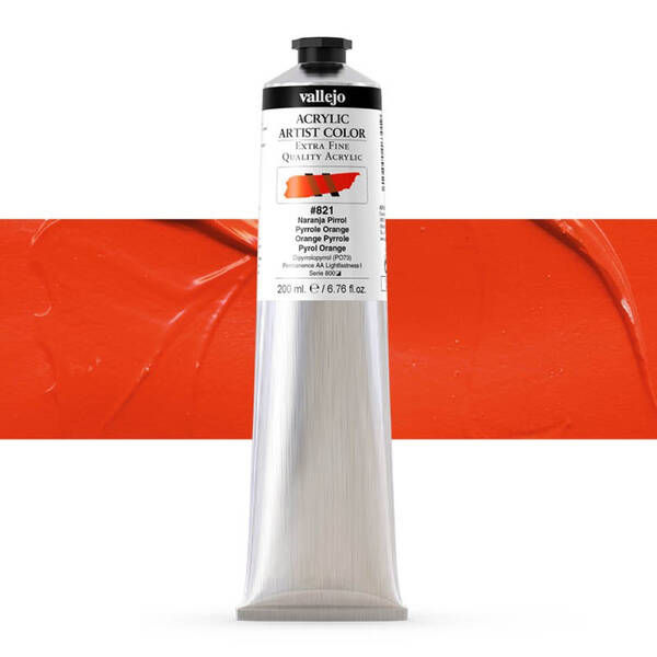 Vallejo Artist Akrilik Boya 200Ml Seri 6 821 Pyrrole Orange - 1