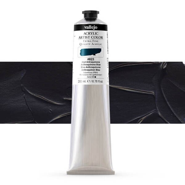 Vallejo Artist Akrilik Boya 200Ml Seri 6 823 Anthraquinone Blue - 1