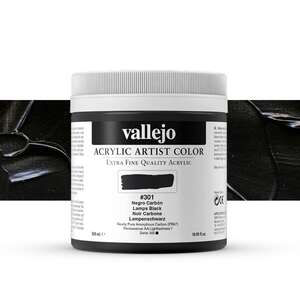 Vallejo Artist Akrilik Boya 500Ml Seri 1 301 Lamp Black - 1